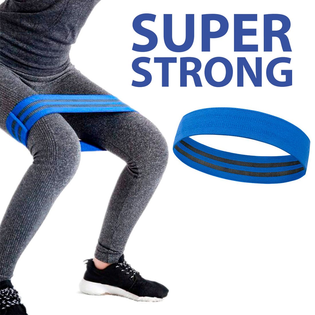 Резинка для фитнеса Super Strong GESS-096 для ног и ягодиц купить в  Воткинске - цена 999 р.